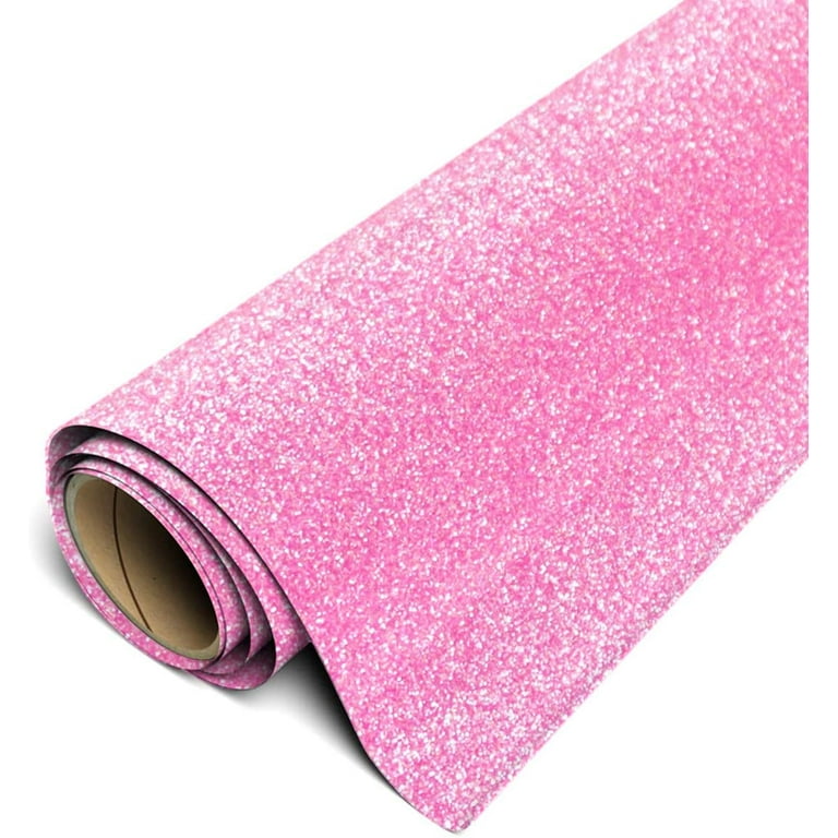 Siser Glitter HTV Iron On Heat Transfer Vinyl 20 x 20ft Roll - Hot Pink 