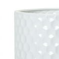 thumbnail image 3 of Honeycomb Metal Planter Pot With Peg Base - White - 8.75"H x 8"W, 3 of 4