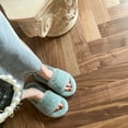 thumbnail image 6 of Tawop House Shoes for Women Fuzzy Fluffy Warm Cozy Slippers Indoor&Outdoor Fall Winter, 6 of 8