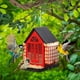 thumbnail image 4 of Comedero metálico exterior para pájaros con gancho colgante - acero inoxidable a prueba de óxido, 27x14x50cm, decoración de jardín para atraer aves salvajes, 4 of 5