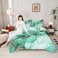thumbnail image 4 of Manfei Marble Watercolor Bedding Comforter Set 2pcs for Boys Girls,Stone Pattern Twin Comforter Sets Microfiber,Abstract Gradient Breathable Bedding Set,Lightweight Room Decor,Reversible, 4 of 8