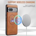 thumbnail image 4 of Dteck for Google Pixel 7 Pro Case Magnetic with Detachable Card Holder Wallet, Magnetic Phone Cover Compatible with MagSafe, Premium PU Leather Slim Shockproof Case for Pixel 7 Pro,Brown, 4 of 7