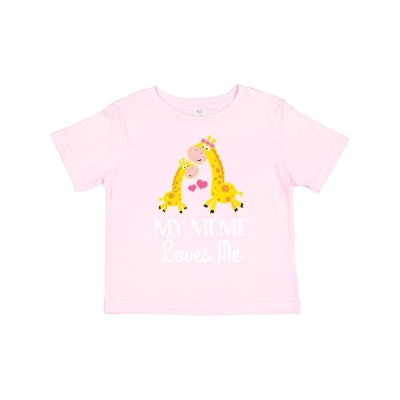 Inktastic My Meme Grandma Loves Me Giraffe Boys or Girls Toddler T-Shirt