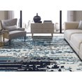 thumbnail image 2 of Kalaty Jardin Area Rug JR-642 Blue Faded Distressed 3' 6" x 5' 6" Rectangle, 2 of 3