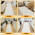thumbnail image 4 of Ottomanson Plush Runner Rug 2'7" x 9' – Soft Non-Slip Indoor Runner, White, 4 of 9