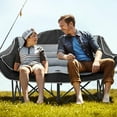 thumbnail image 3 of NAIZEA Oversized Camping Chair, XXXL Two Person Folding Loveseat Double Camping Chair, Heavy Duty Folding Chairs Moon Chair Lawn Chairs for Outdoor Sports, Camping, Patio, Picnics, Supports 990 LBS, 3 of 8