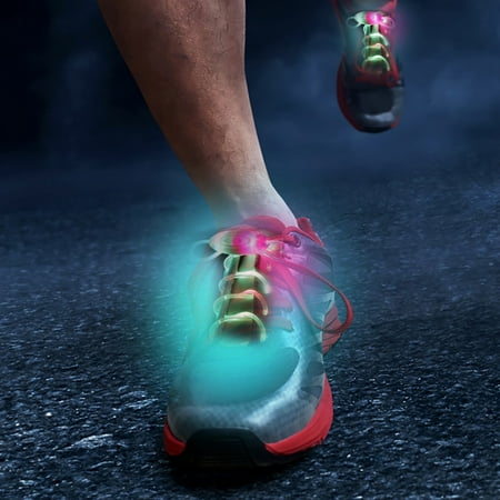 

CAKVIICA 1 Pairs Led Light Up Shoe Strings Sneaker Waterproof Plastic Running Decoration