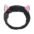 thumbnail image 2 of Blekii Cat Ears Spa Headband - Elastic Washable Wrap for Facial Makeup, Women's Cute Hair Accessory, 2 of 9
