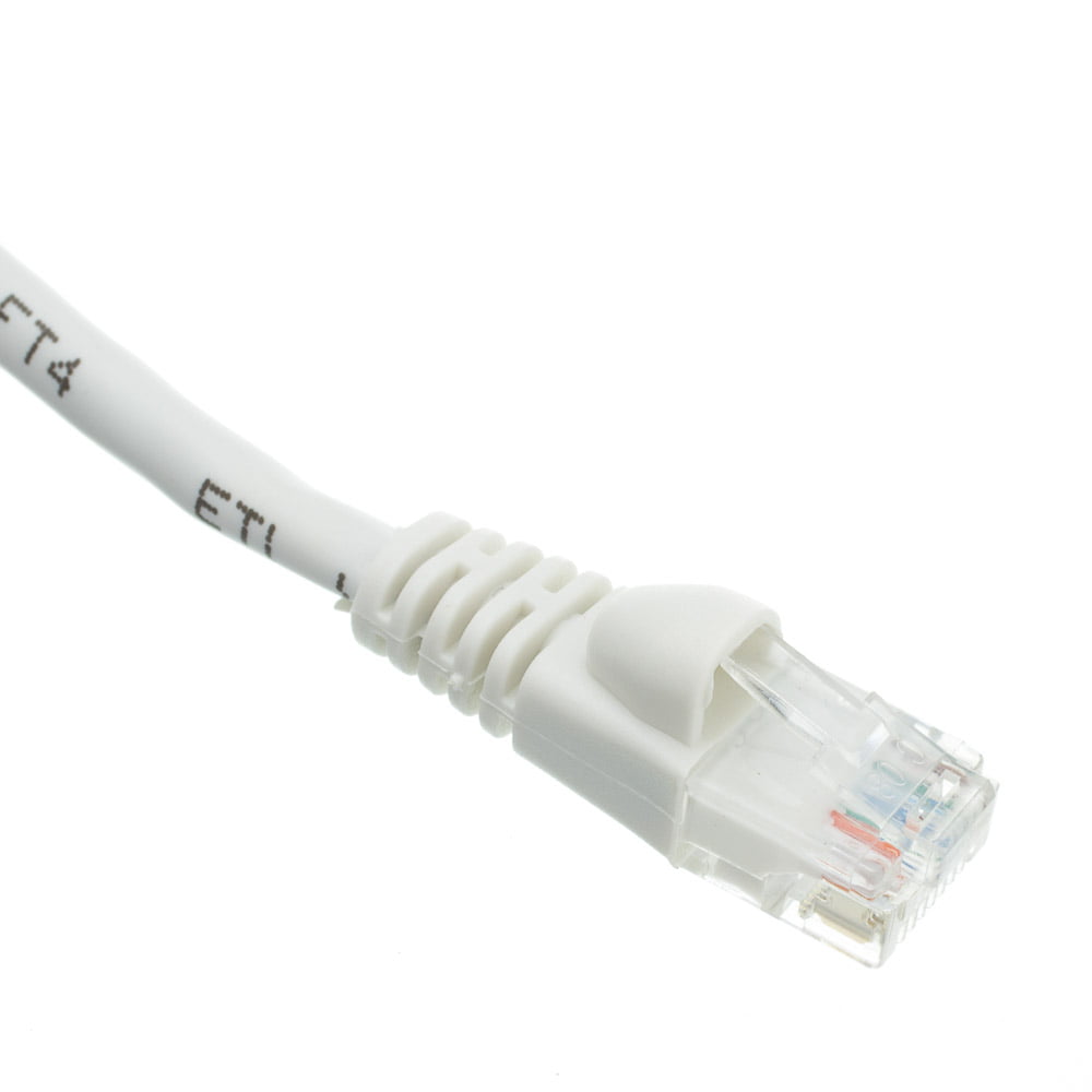 Ethernet Patch Cable 6 Feet White CNE13276 5 Pack Cat6 Snagless/Molded Boot 