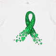 thumbnail image 4 of Inktastic Cerebral Palsy Awareness- Green Ribbon Made of Hearts Boys or Girls Baby T-Shirt, 4 of 5