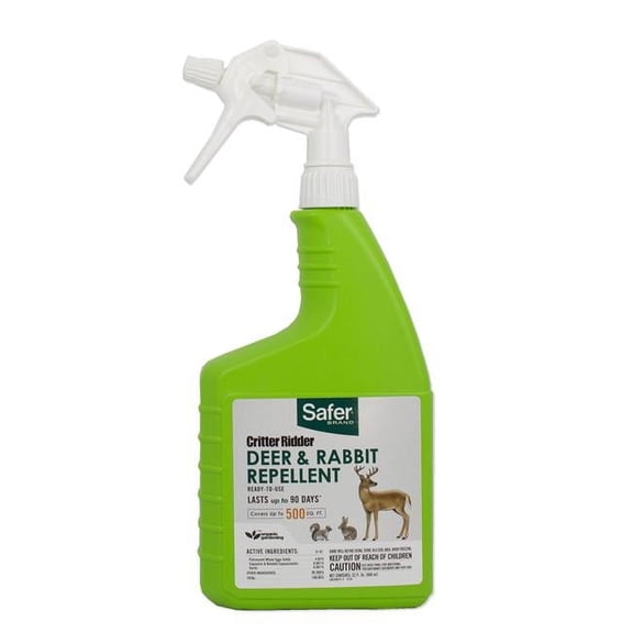 Safer Critter Ridder Animal Repellent Liquid For Deer, Rabbit and Squirrel 32 oz. (Pack of 6)