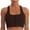 Brown, variant on IROINNID Racerback Bras for Women Sports Bras Sports Yoga Bra Beautiful Back Sports Underwear Wearing Fitness Yoga Clothes,Black