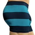 thumbnail image 3 of 6-Pack Men's Seamless Short Boxer Briefs Underwear, Awning Stripes Multi Color, 3 of 4