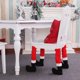 thumbnail image 5 of Fundas para patas de sillas y mesas de Navidad, calcetines de Navidad, zapatos para pies de Papá Noel, pantuflas para evitar raspar, reducir el ruido, decoración de mesa para fiestas, 4 paquetes Namotu CPB-CJZ538, 5 of 5