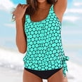 thumbnail image 2 of Chuancc Plus Size Tankini Swimsuits For Women Blouson Tankini Tops For Women Cute Tankini Plus Swimsuits For Women 2025 Tummy Control Swimsuits For Women Green XL, 2 of 5