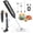 Black, variant on Skdwakiz Milk Frother Handheld Rechargeable, 3 Heads 3 Speeds Portable Frother Wand with LED Digital Display & Magnetic Stand, Stainless Steel Electric Whisk Foam Maker for Coffee, Lattes, Cappuccino