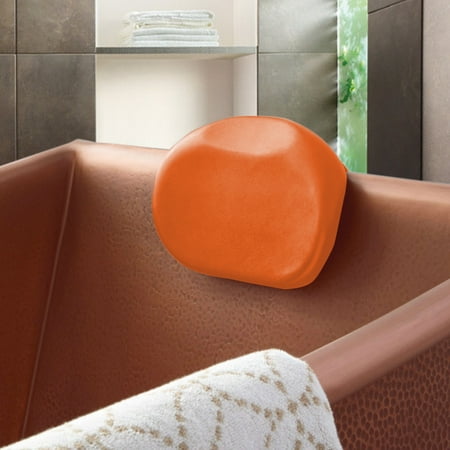 Orange 10.6 inch  x 7.3 inch Luxury Spa Bath Pillow Supports Your Neck (The Best Pillow For Your Neck)
