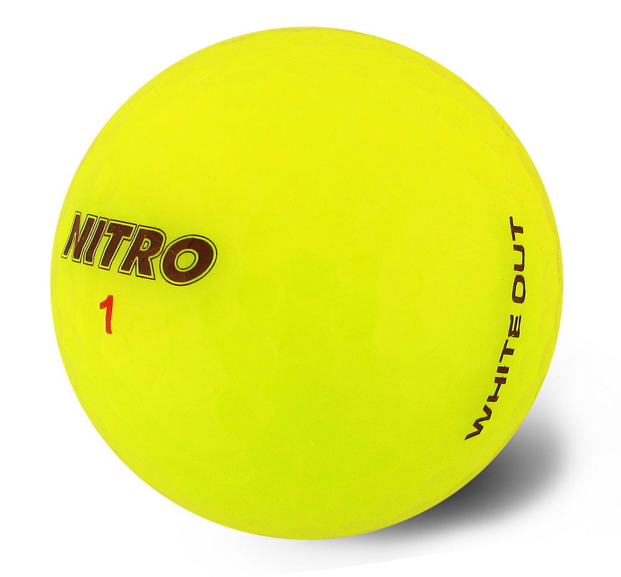 Nitro Golf White Out Golf Balls, 15 Pack, Yellow photo 2