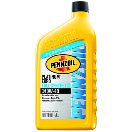 (3 Pack) Pennzoil Platinum Euro 0W-40 Full Synthetic Motor Oil, 1