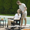 thumbnail image 5 of Greforg Outdoor Oversized Patio Rocking Chair Set of 2, HDPE Weather Resistant Porch, Garden Lawn Rocker,Black, 5 of 6