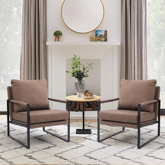 Sillon Individual FurnitureR Moderno con Cojín marrón