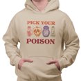 thumbnail image 2 of Pick Your Poison Hoodie Sweatshirt Unisex 2X-Large Sand, 2 of 5