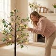 thumbnail image 2 of 5FT Lighted Easter Tree with Timer, Easter Decorations for Home & Porch, Pre-Lit Egg Trees with LED Lights & Colorful Eggs, Indoor Outdoor Spring Decor Party & Office Decoration, 2 of 9
