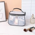 thumbnail image 5 of 1pc New Retro Vintage Vanity Bag, Large Capacity Makeup Organizer for Women, Waterproof Transparent Toiletry Bag, Portable Skincare Storage Case, Travel Cosmetic Bag for Ladies, Gifts for Mon (Beige), 5 of 5