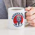 thumbnail image 4 of CafePress - America First Mug - 11 oz Ceramic Mug - Novelty Coffee Tea Cup, 4 of 4