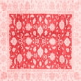 thumbnail image 1 of Ahgly Company Machine Washable Indoor Square Oriental Red Traditional Area Rugs, 3' Square, 1 of 4
