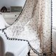 thumbnail image 2 of Zhuge Cortina de lino y algodón con estampado floral de granja, con borlas, estilo bohemio, para oscurecer la habitación, 1 pieza (59 x 79 pulgadas, diente de león), 2 of 5