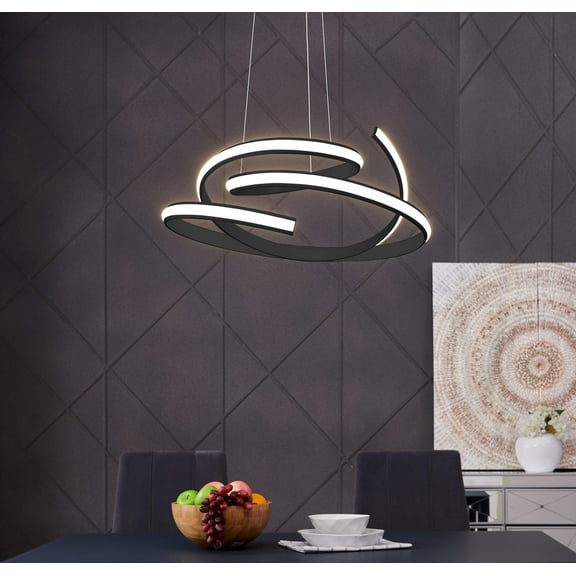 Oslo LED Adjustable Chandelier // Black