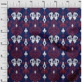 thumbnail image 2 of oneOone Polyester Lycra Fabric Paisley Ikat Printed Craft Fabric BTY 56 Inch Wide, 2 of 4