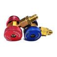 thumbnail image 5 of Freon R134A Auto Car Quick Coupler Connector Brass Adapters Air Conditioning Refrigerant Adjustable Manifold Gauge, 5 of 5