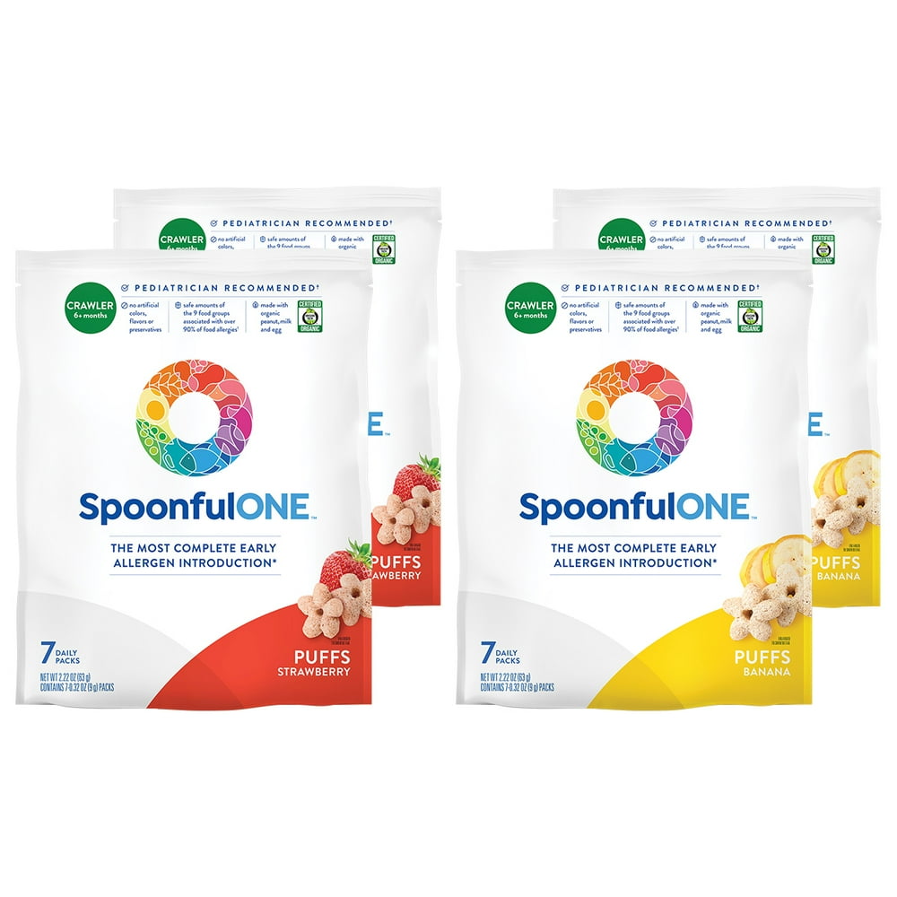 SpoonfulONE Allergen Introduction Puffs Protection For Kids From