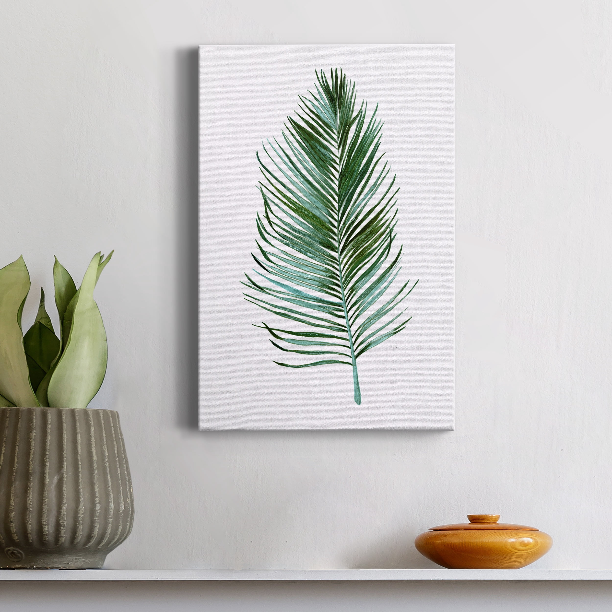 Sage Frond I Premium Gallery Wrapped Canvas - Ready to Hang - 40 x 60