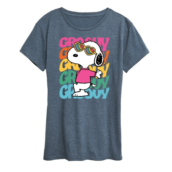 Peanuts - Groovy Stacked - Women's Short Sleeve Graphic T-Shirt