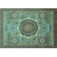 thumbnail image 1 of Ahgly Company Indoor Rectangle Oriental Light Blue Modern Area Rugs, 2' x 4', 1 of 4