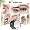 thumbnail image 7 of Wattne 30X Magnifying Mirror, Small Magnifying Mirror with Suction Cup and Tweezers, As a Travel Mganifying Mirror, Compact Mirror Set for Plucking Eyebrows 3.5 Inches, 7 of 7