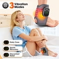 thumbnail image 4 of Ankle Heating Pad with Massage, 2Pcs Cordless Heated Ankle Brace Wrap, 40Pcs 660&600nm Red Light Ankle Massager with 5 Heat & 3 Vibration Settings, NTC Temperature Control, Auto Shut Off, 4 of 12