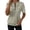 Beige, variant on Women's Half Zip Tops Short Sleeve Pullover Tees with Textured Knit Stylish Casual Blouse for Summer Green S