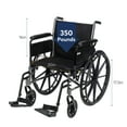 Drive Medical Cruiser III Light Weight Wheelchair with Flip Back