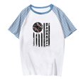 thumbnail image 4 of Fiudx Liquidación de Ahorros de Verano Camiseta Informal de Manga Corta con Cuello Redondo y Estampado a La Moda para Mujer, 4 of 4