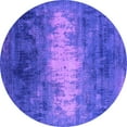 thumbnail image 1 of Ahgly Company Indoor Round Oriental Purple Industrial Area Rugs, 6' Round, 1 of 4