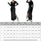 thumbnail image 2 of Vestido Vestido elegante de tubo para mujer, vestido largo elegante informal de punto suave de Color sólido Kuymtek Negro T XS para Mujer, 2 of 6