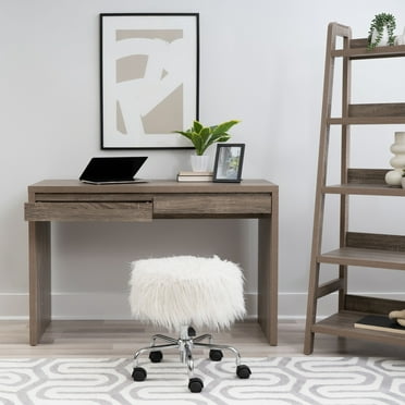 Linon Home Decor Dublin Mission Grey Two Drawer Desk