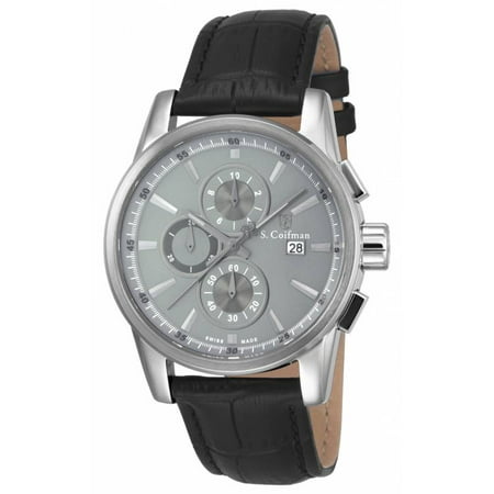 S. Coifman Men's SC0259 Quartz Chronograph Grey Dial Watch