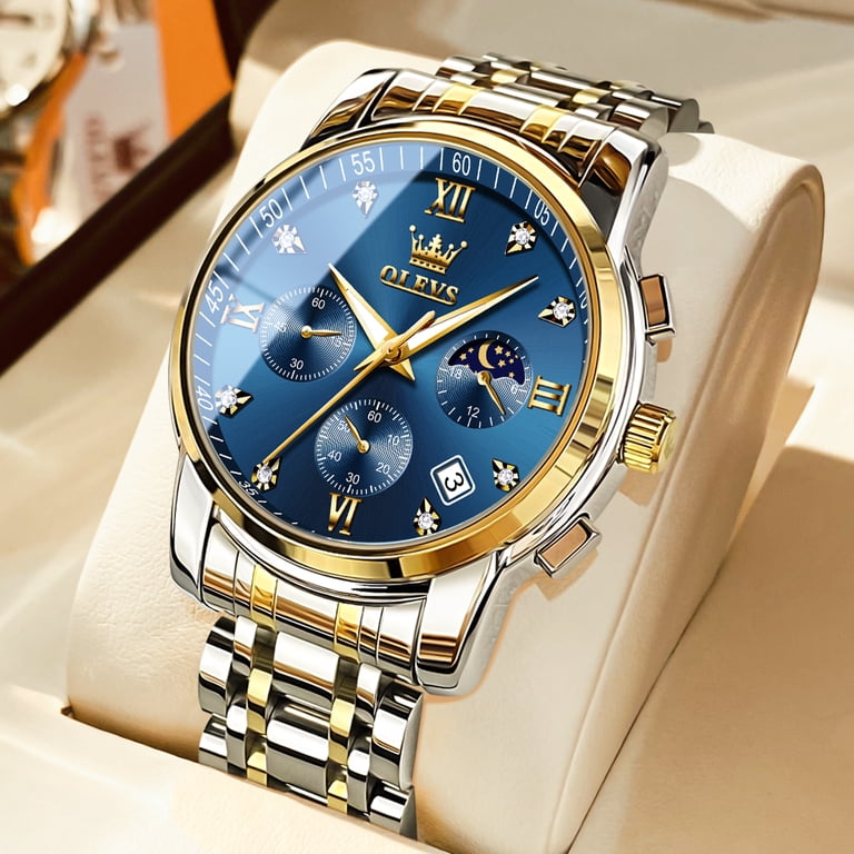 OLEVS Men's Luxury Chronograph Stainless Steel Watch photo 2