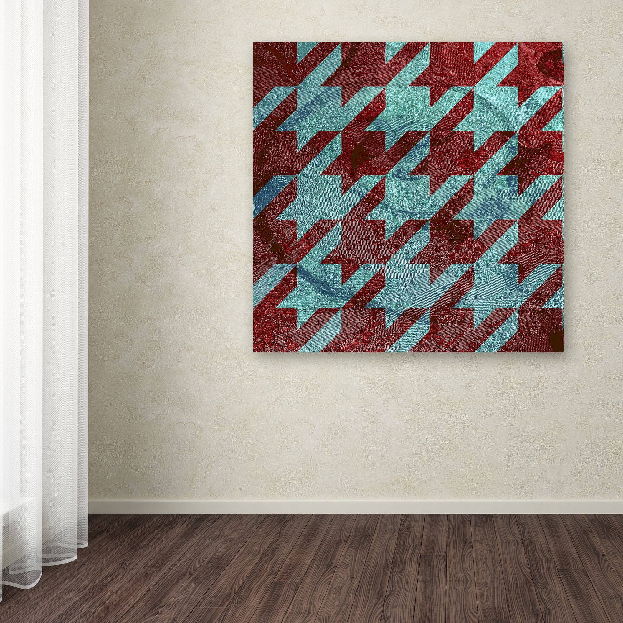 Trademark Fine Art "Houndstooth IV" Canvas Art by Color Bakery