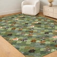 thumbnail image 6 of Addison Rugs Chantille Indoor/Outdoor Transitional Kids Olive Machine Washable Rectangle Rug, 5' x 7'6", 6 of 8